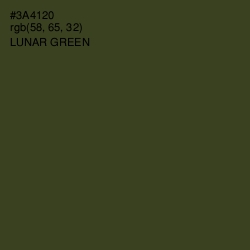 #3A4120 - Lunar Green Color Image