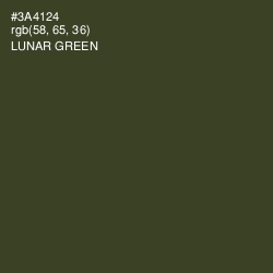 #3A4124 - Lunar Green Color Image
