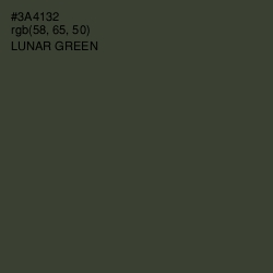 #3A4132 - Lunar Green Color Image