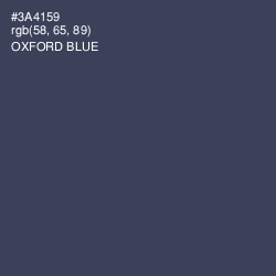 #3A4159 - Oxford Blue Color Image