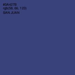 #3A427B - San Juan Color Image