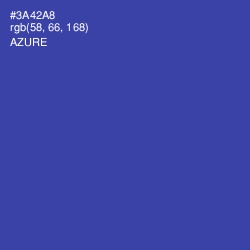 #3A42A8 - Azure Color Image