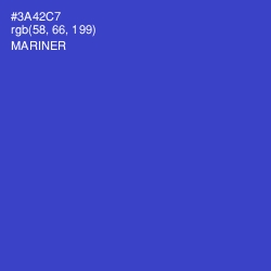 #3A42C7 - Mariner Color Image