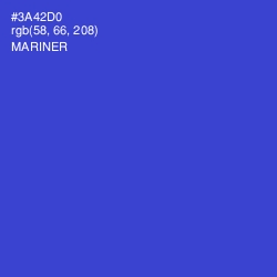 #3A42D0 - Mariner Color Image