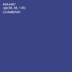 #3A4487 - Chambray Color Image