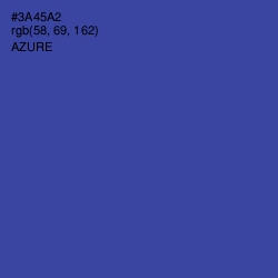 #3A45A2 - Azure Color Image