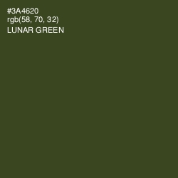 #3A4620 - Lunar Green Color Image