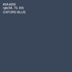 #3A4659 - Oxford Blue Color Image