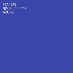 #3A46AB - Azure Color Image