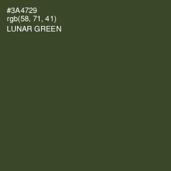 #3A4729 - Lunar Green Color Image