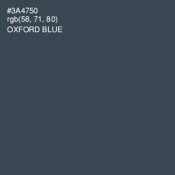 #3A4750 - Oxford Blue Color Image