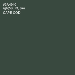 #3A4940 - Cape Cod Color Image