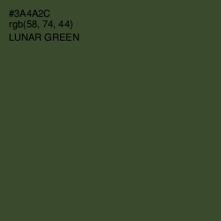 #3A4A2C - Lunar Green Color Image