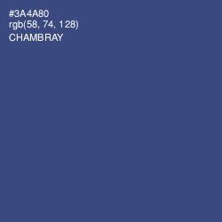 #3A4A80 - Chambray Color Image