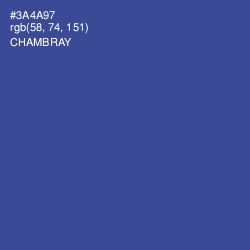 #3A4A97 - Chambray Color Image