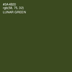 #3A4B20 - Lunar Green Color Image