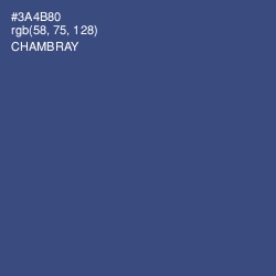 #3A4B80 - Chambray Color Image