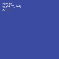 #3A4BA1 - Azure Color Image