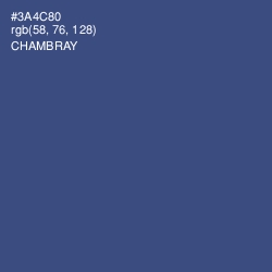 #3A4C80 - Chambray Color Image