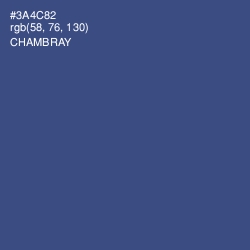 #3A4C82 - Chambray Color Image