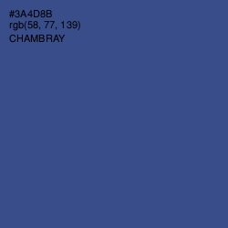 #3A4D8B - Chambray Color Image