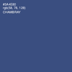 #3A4E80 - Chambray Color Image