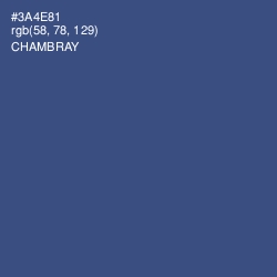 #3A4E81 - Chambray Color Image