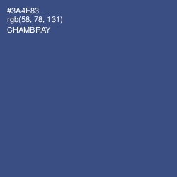 #3A4E83 - Chambray Color Image