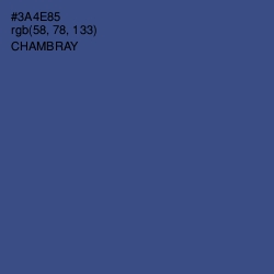 #3A4E85 - Chambray Color Image