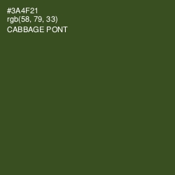 #3A4F21 - Cabbage Pont Color Image