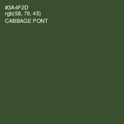 #3A4F2D - Cabbage Pont Color Image