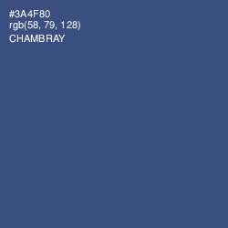 #3A4F80 - Chambray Color Image