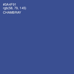 #3A4F91 - Chambray Color Image