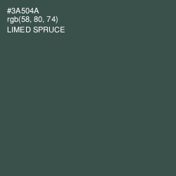 #3A504A - Limed Spruce Color Image