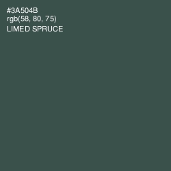 #3A504B - Limed Spruce Color Image