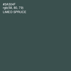 #3A504F - Limed Spruce Color Image