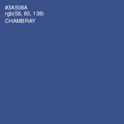 #3A508A - Chambray Color Image