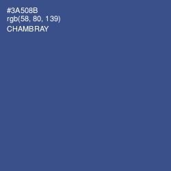 #3A508B - Chambray Color Image