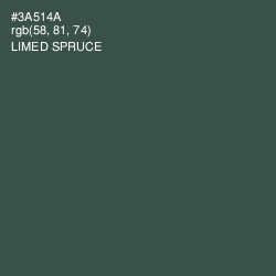 #3A514A - Limed Spruce Color Image