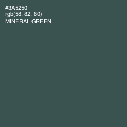 #3A5250 - Mineral Green Color Image