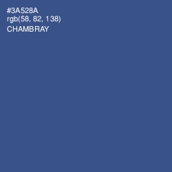 #3A528A - Chambray Color Image