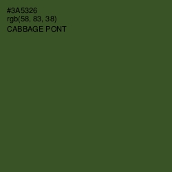 #3A5326 - Cabbage Pont Color Image