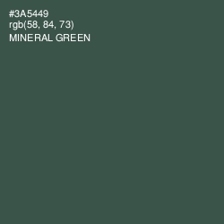 #3A5449 - Mineral Green Color Image