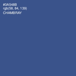 #3A548B - Chambray Color Image