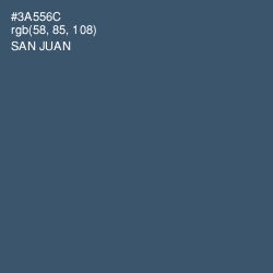 #3A556C - San Juan Color Image