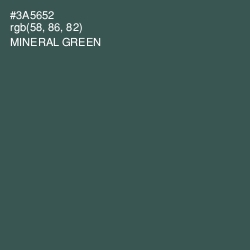 #3A5652 - Mineral Green Color Image