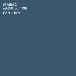 #3A566C - San Juan Color Image