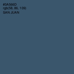 #3A566D - San Juan Color Image