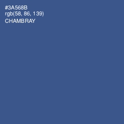 #3A568B - Chambray Color Image