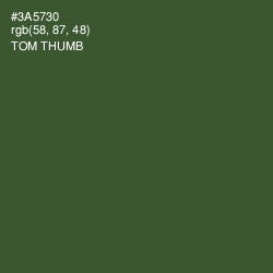 #3A5730 - Tom Thumb Color Image